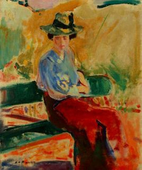 Alfred Maurer — Figure on Bench