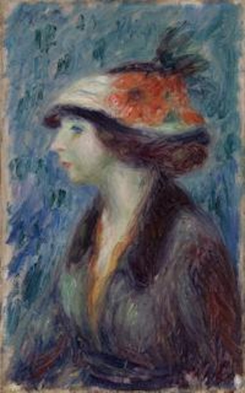 William Glackens — Girl with Flowered Hat