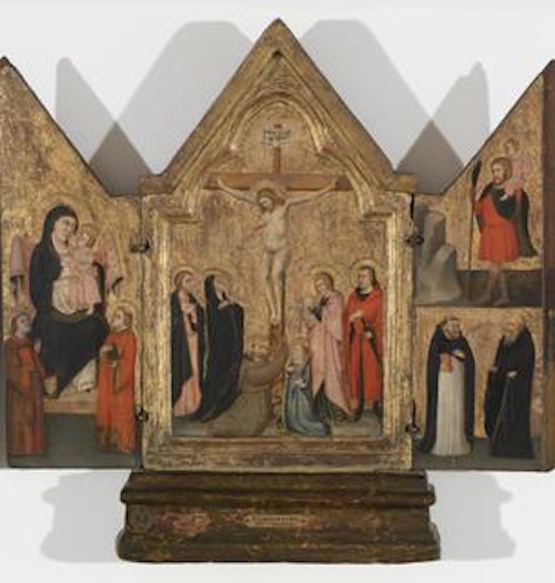 Triptych with the Crucifixion and Saints