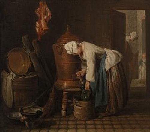 Woman Drawing Water from a Water Urn (The Water Urn)