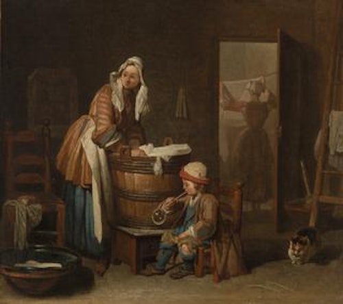 Woman Doing Wash (The Washerwoman)
