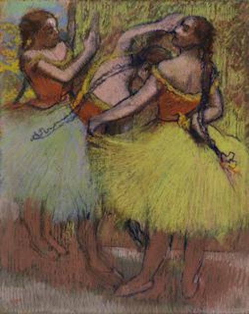 Three Dancers with Hair in Braids (Trois danseuses les cheveux en tresses)