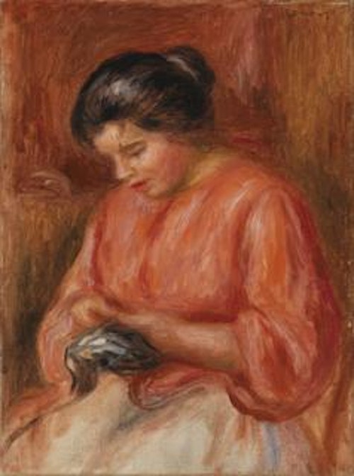 Girl Darning (Femme reprisant)
