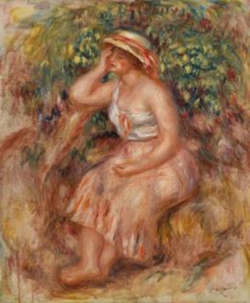 Pierre-Auguste Renoir — Woman Daydreaming (Rêveuse)