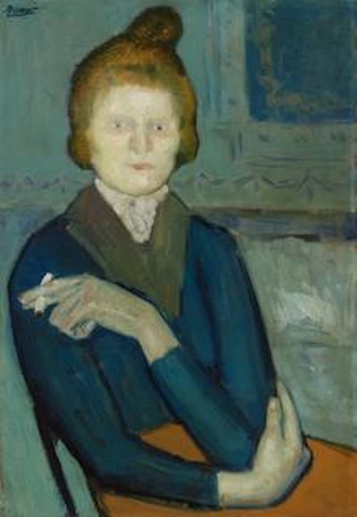Young Woman Holding a Cigarette (Jeune femme tenant une cigarette)