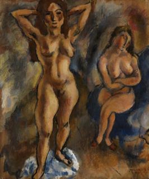 Two Nudes–One Standing, One Sitting