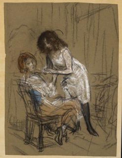 Two Women (One Seated)