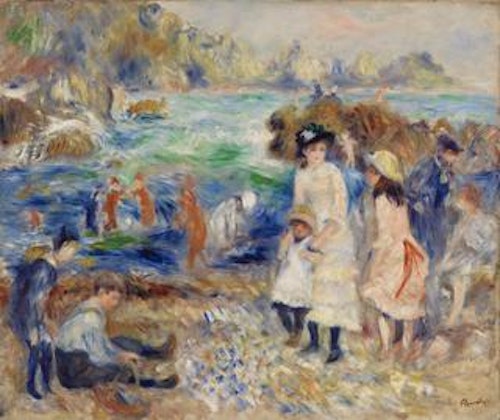 Children on the Seashore, Guernsey (Enfants au bord de la mer à Guernesey)