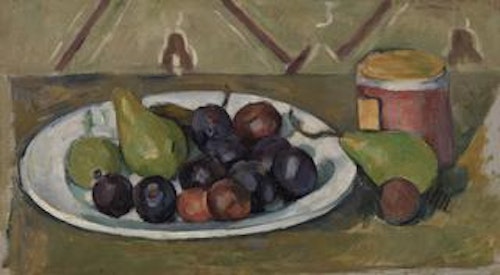Plate with Fruit and Pot of Preserves (Assiette avec fruits et pot de conserves)