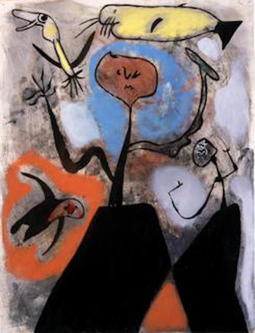 Two Women Surrounded by Birds