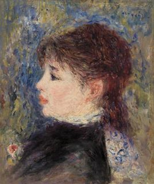 Pierre-Auguste Renoir — Young Woman with Rose (Jeune fille à la rose)