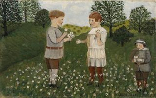 Children Picking Daisies