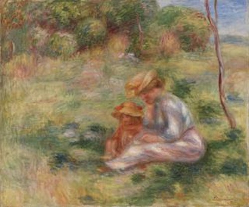 Woman and Child in the Grass (Femme avec enfant sur l'herbe)