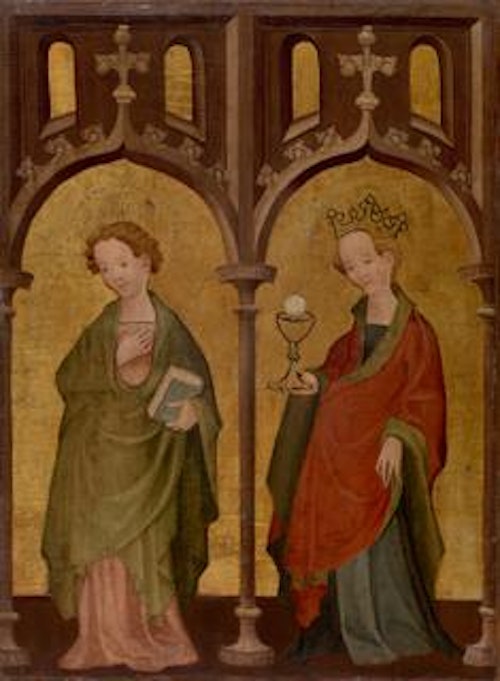 Saint John the Evangelist and Saint Barbara