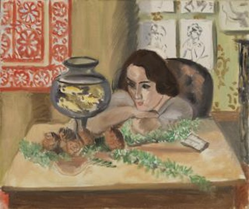 Young Woman before an Aquarium (Jeune fille devant un aquarium)
