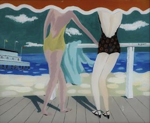Bathers on Boardwalk