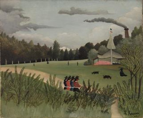 Landscape and Four Young Girls (Paysage et quatre jeunes filles)