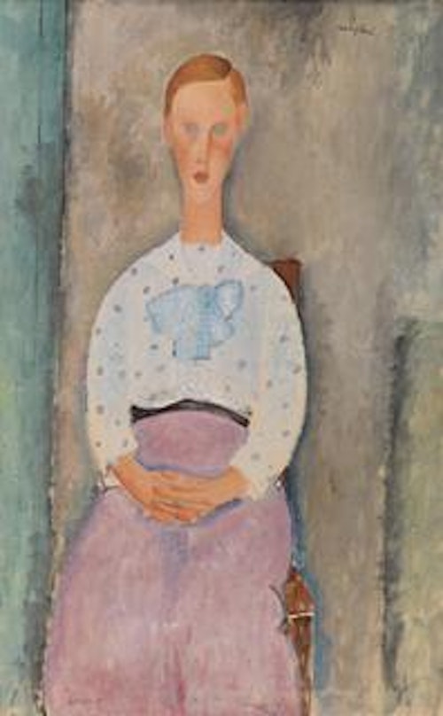 Girl with a Polka-Dot Blouse (Jeune fille au corsage à pois)