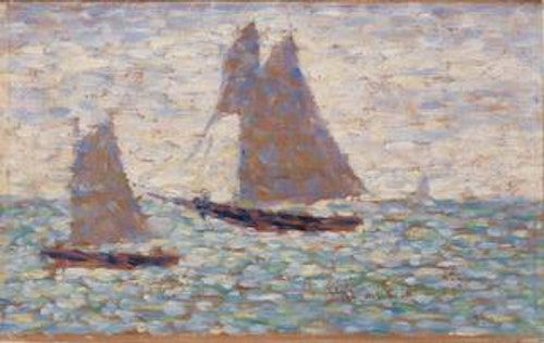 Two Sailboats at Grandcamp (Deux voiliers à Grandcamp)