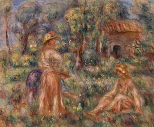 Pierre-Auguste Renoir — Girls in a Landscape (Jeunes filles dans un paysage)