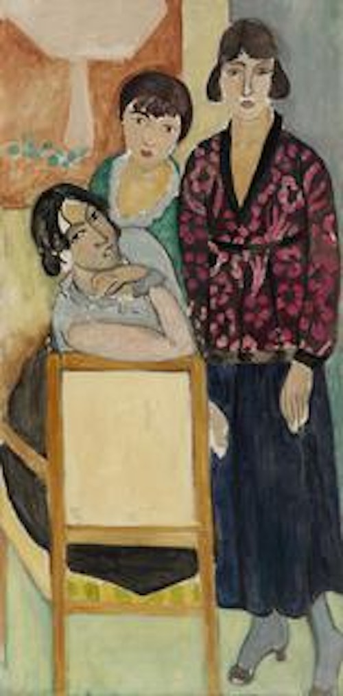 Three Sisters and "The Rose Marble Table" (Les Trois soeurs à "La Table de marbre rose")
