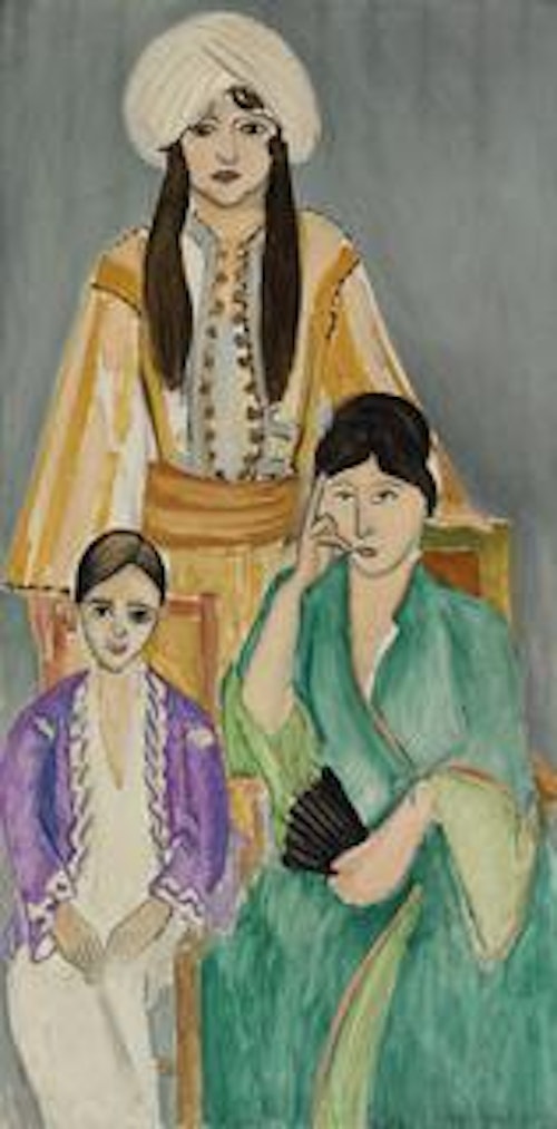 Three Sisters with Grey Background (Les Trois soeurs sur fond gris)