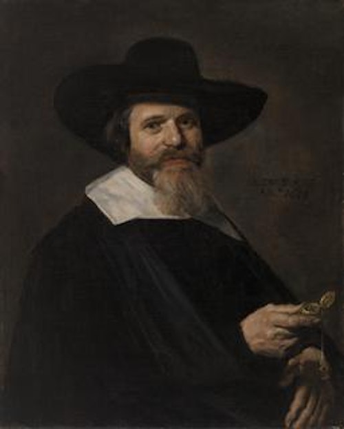 Portrait of a Man Holding a Watch