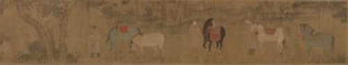 Figures and Horses in Landscape
