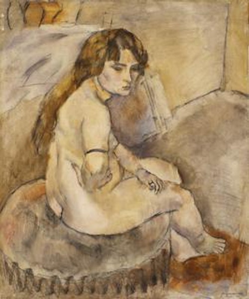 Nude Seated on Hassock (Nu assis sur un pouf)