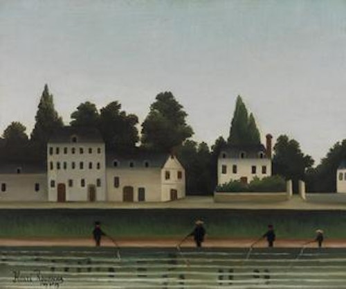 Landscape and Four Fisherman (Paysage et quatre pêcheurs à la ligne)