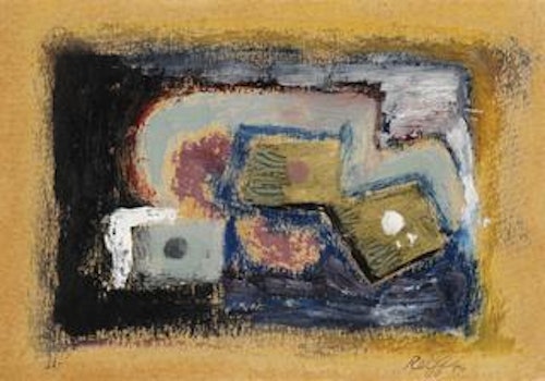 Still Life Abstraction ("Cheese and Crackers")