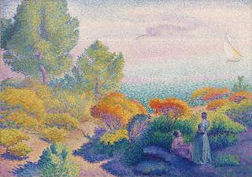 Two Women by the Shore, Mediterranean