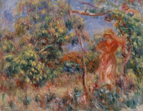 Woman in Red in a Landscape (Femme en rouge dans un paysage)