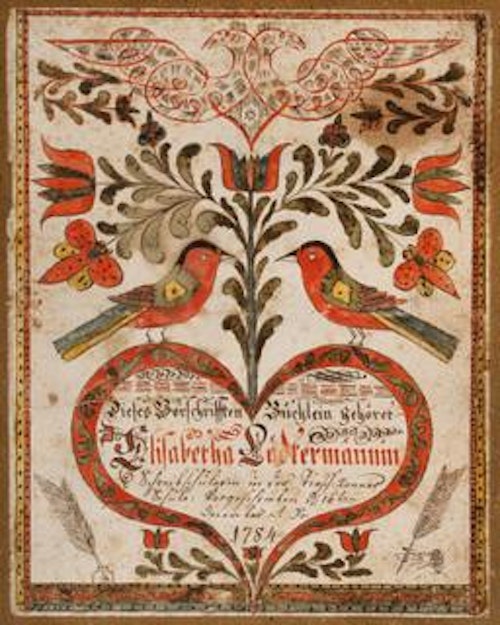 Cover for a Book of Copy Models (Vorschriften-Büchlein)
