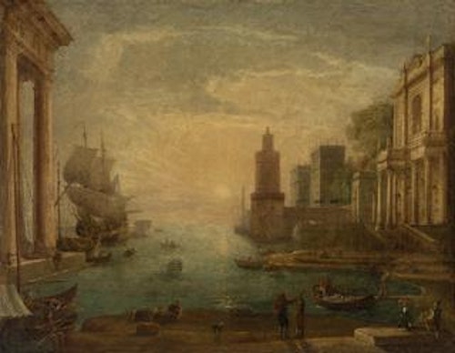 Seaport with Ulysses Restituting Chryseis to Her Father Chryses