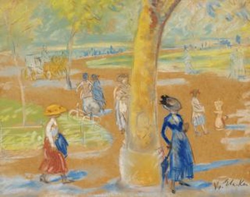 Woman with Umbrella, Washington Square