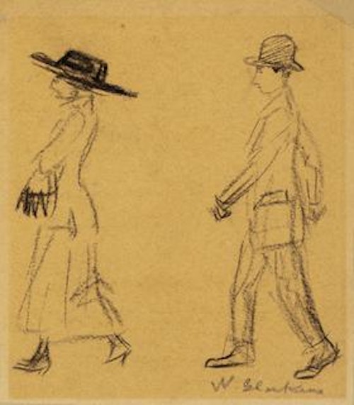 Man Following Woman