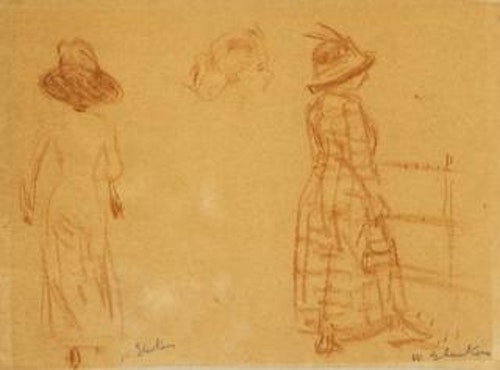 Two Women and Head of Woman