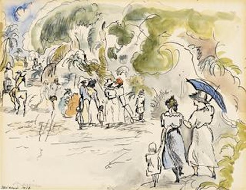 Figures in Landscape, Miami