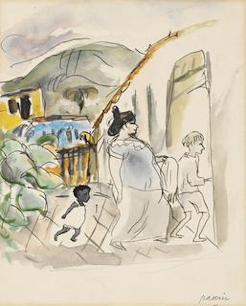 Woman and Two Children