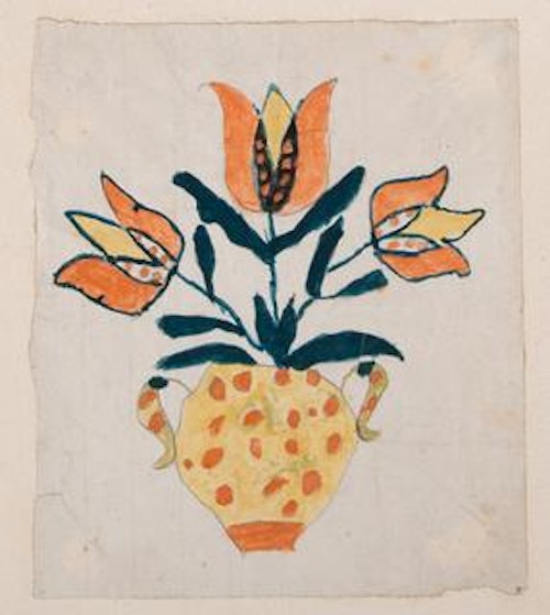 Three Tulips in Vase