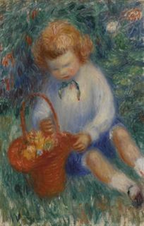 William Glackens — Lenna with Basket of Flowers