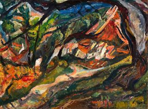 Chaim Soutine — Landscape with House and Tree (Paysage avec maison et arbre)