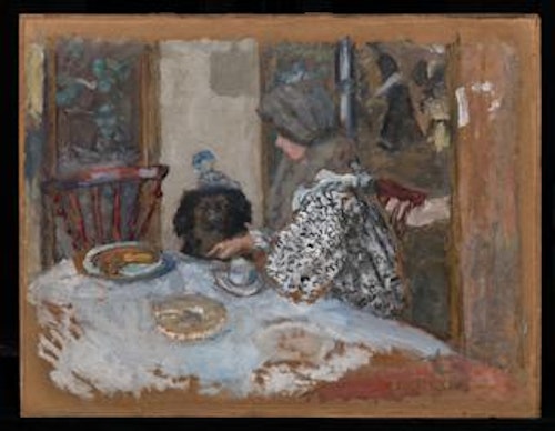 Woman with Dog, or Woman and Dog at Table (Femme au chien, ou Femme et chien à table)