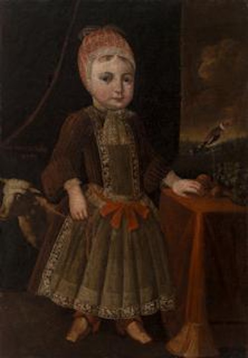 Little Girl in Interior near Window
