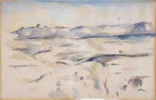 The Chaine de l'Étoile Mountains (La Chaine de l'Étoile avec le Pilon du Roi) [recto]; Landscape (Paysage) [verso]