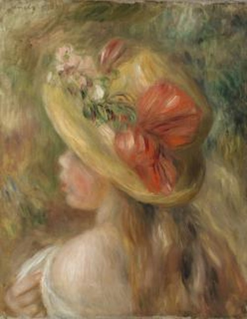 Pierre-Auguste Renoir — Young Girl with Hat (Jeune fille au chapeau)