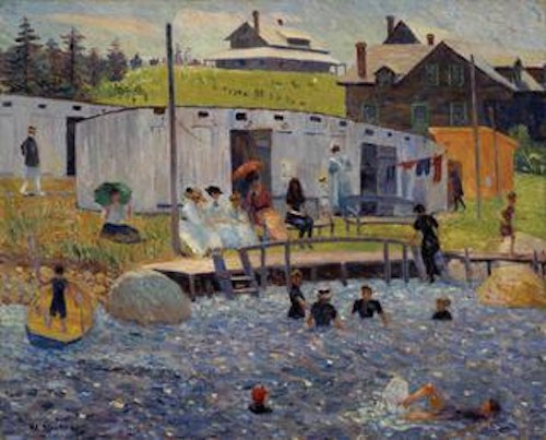 William Glackens — The Bathing Hour, Chester, Nova Scotia