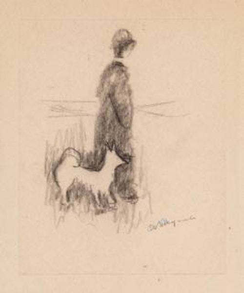 Figure and Dog