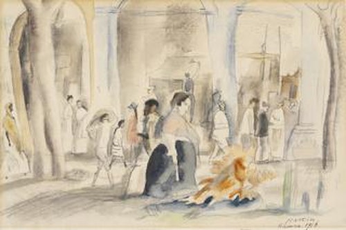 Figures in Landscape, Havana